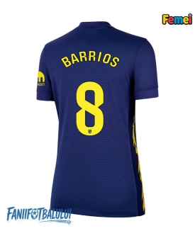 Atletico Madrid Pablo Barrios #8 Tricou Fotbal Replică 2025-26 Femei Deplasare